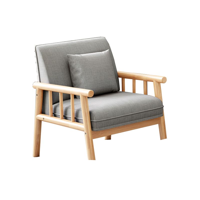 Linen Modern Tight Back Sofa 24"W Square Arm Sofa for Living Room