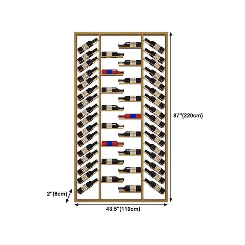 Industrial Floor Wine Rack Bottle Wine Rack Metal Bottle Holder in Black