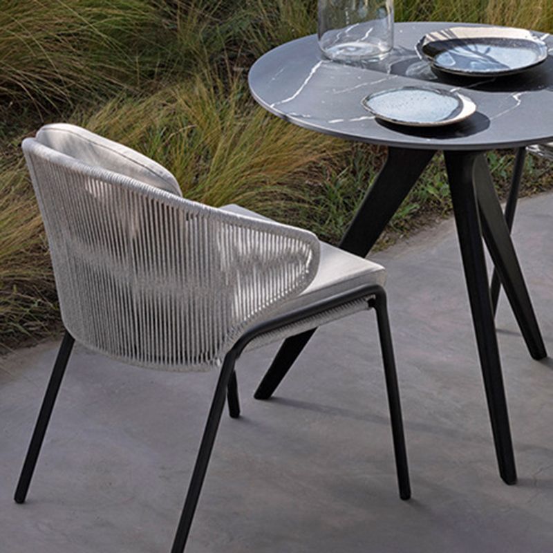 Bohemian Style 1/2/3/7 Pieces Dining Set Stone Dining Table Set for Outdoor