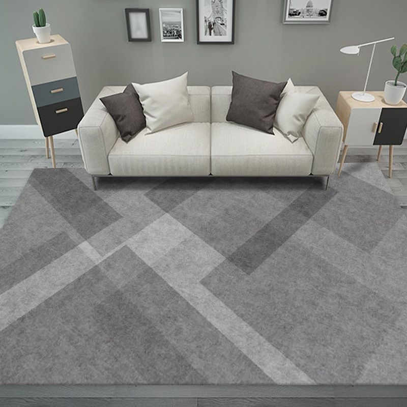 Magnificent Modern Rug Orange Color Piece Rug Stain Resistant Rug for Living Room