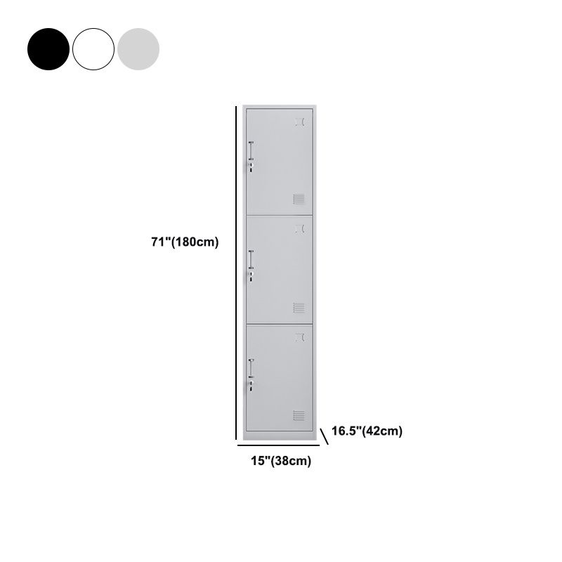 Modern Style Wardrobe Metal Wardrobe Closet with Lock,14.96" D x 16.54" W x 39.37" H