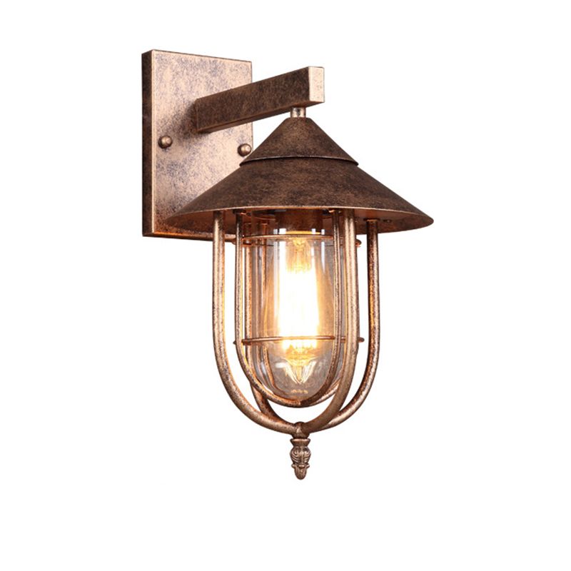 1 Light Geometric Wall Mounted Lamps Industrial Metal Wall Mount Lamp