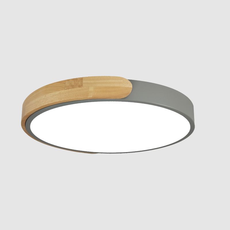 Makronen-Unterputzleuchte aus Metall, runde Schlafzimmer-Deckenleuchte mit 1 Licht