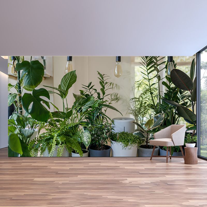 Photography Environment Friendly Mural Wallpaper Tropical Plants Bedroom Wall Mural