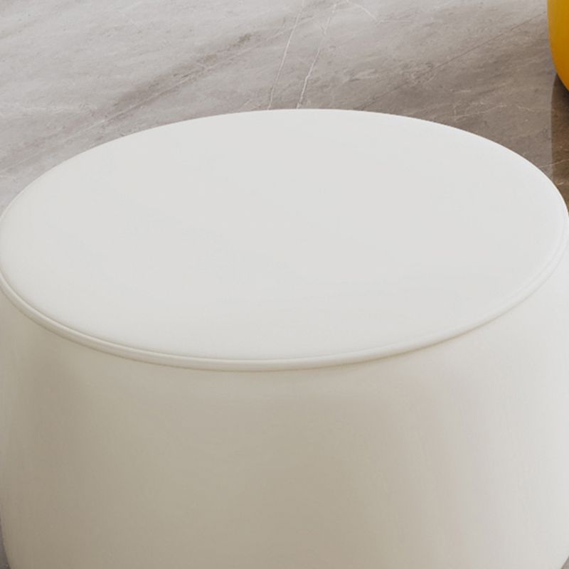 Modern Leather Ottoman Plain Water Resistant Stain Resistant Footstool Ottoman