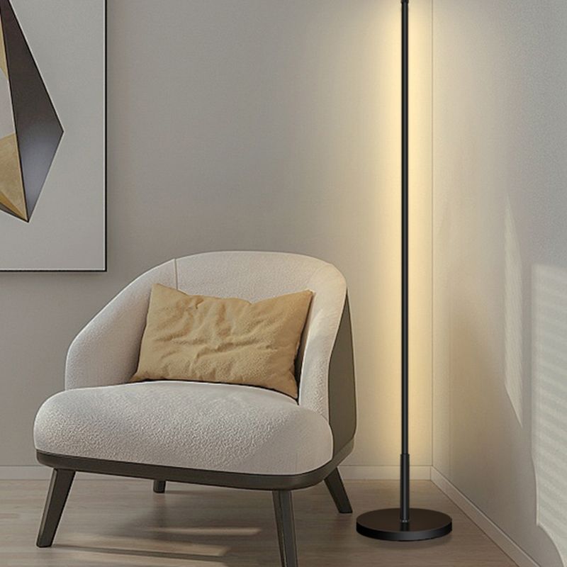 Nordic Strip Floor Lamp Metal 55" High LED Floor Light for Living Room