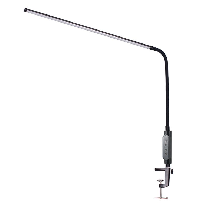 Modern Style Linear Nightstand Lamp Metal 1 Light Table Light for Study