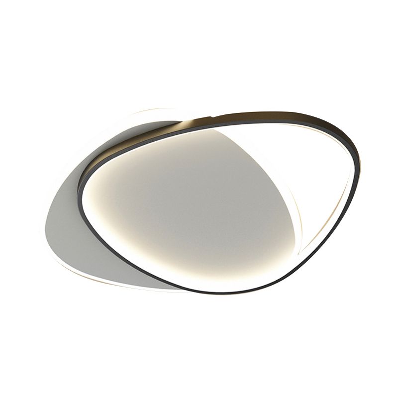 Black Ceiling Light Modernism LED Flush Mount Lighting for Foyer