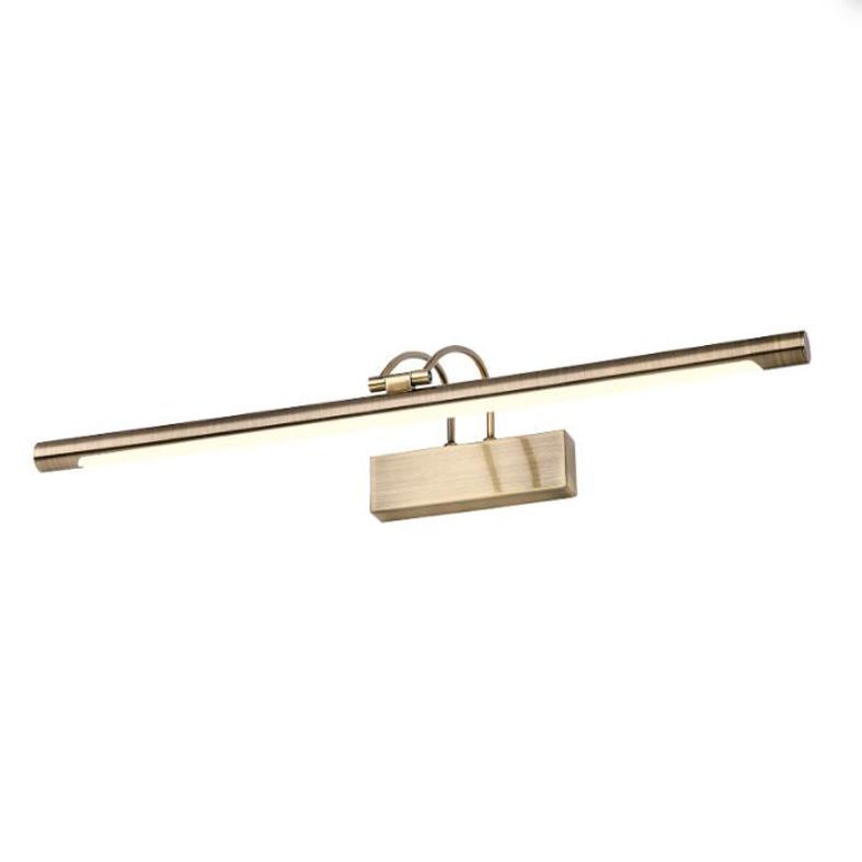 Linear Metallic Bar Vanity Light Contemporary Wall Mount Light in Bronze