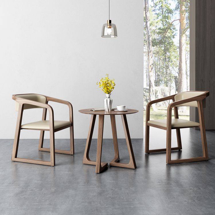 Chaises traditionnelles en bois de frêne massif, ensemble de chaises de cuisine et de salle à manger à dossier ouvert