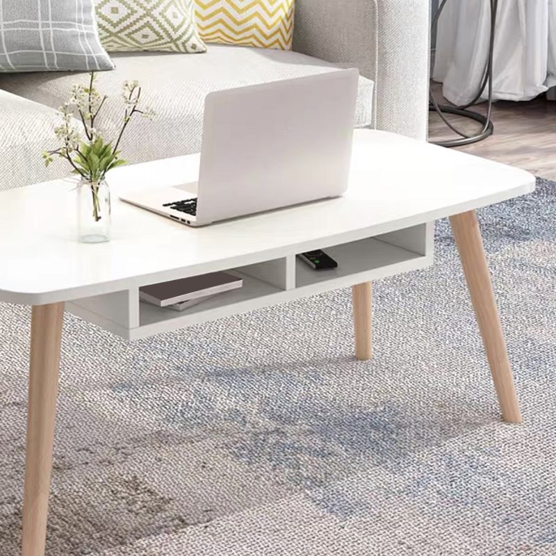 Modern Style Manufactured Wood Cocktail Table 4 Legs Coffee Table