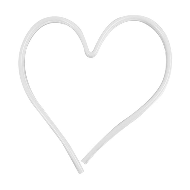 Cuore amorevole per bambini lampada notturna in plastica in plastica alimentato da muro moderno a led in bianco