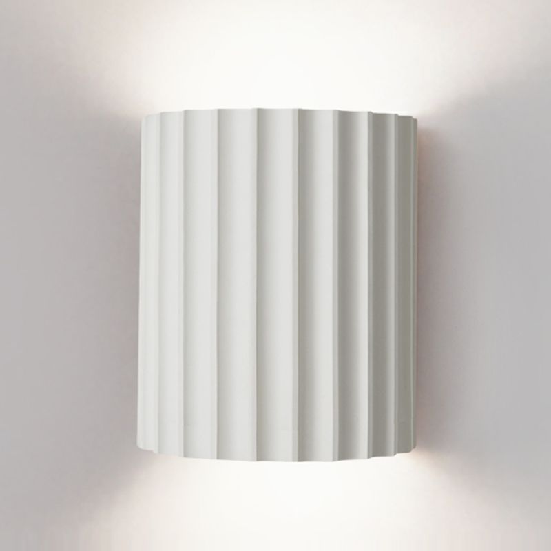 Medio cilindro Maledro de metal mata moderna macarons nórdicos 2 luces luz de pared montado en la pared