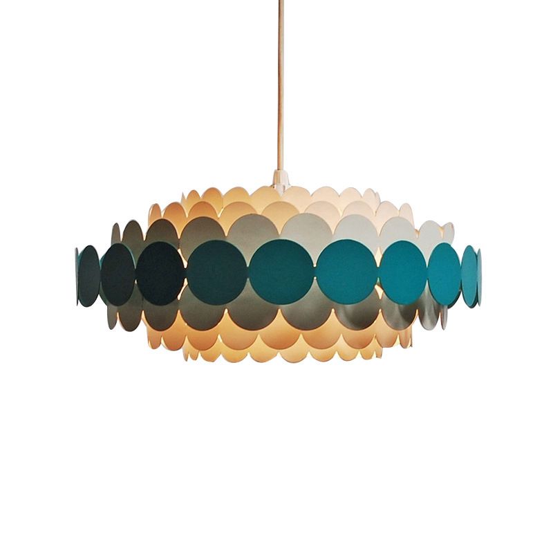 Living Room Pendant Chandelier Nordic Style Chandelier Lighting Fixture with Circle Metal Shade