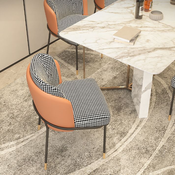 Parsons Side Chair Modern Style Linen Dining Chair for Dining Room
