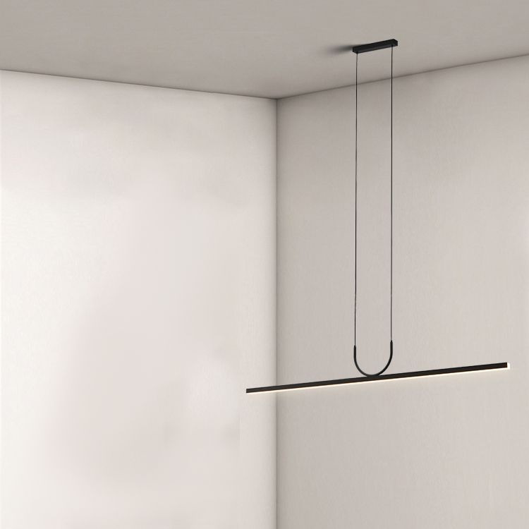 LED Simple Island Hanging Light Modern Island Light with Acrylic Shade for Dining Room