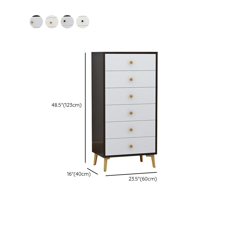 Classic Glam Storage Chest Manufactured Wood Dresser with Multi Drawers