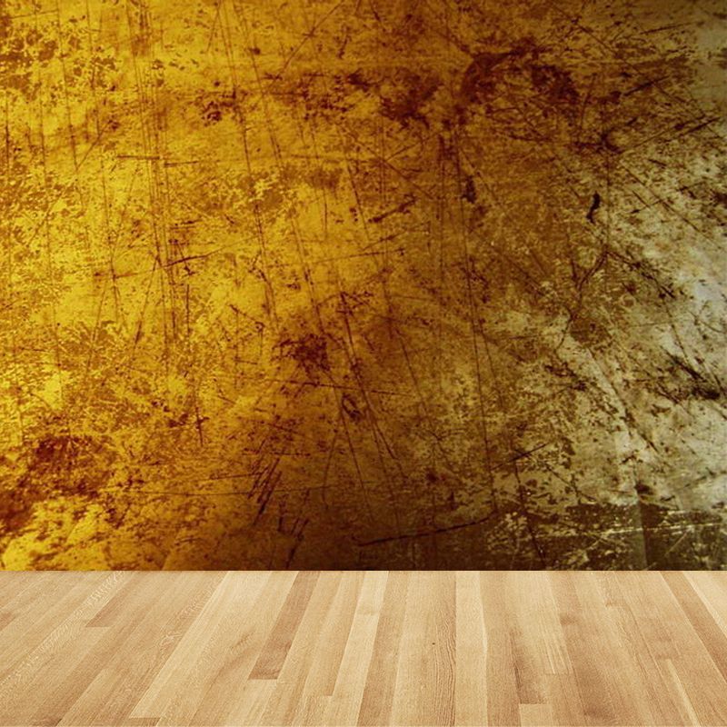 Steampunk Rusted Steel Mural Decal Dark Color Stain Resistant Wall Art for Garage