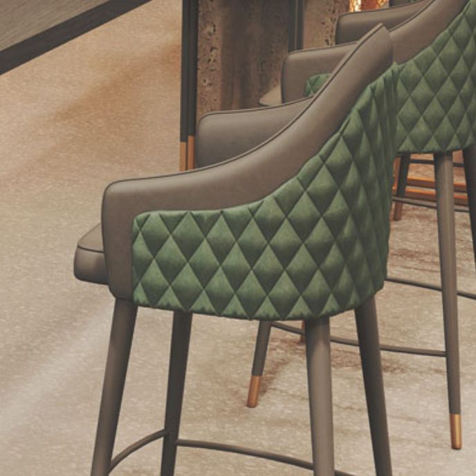 Industrial Bar Table Set 1/4 Pcs Solid Wood Bar Table with Upholstered Bar Stools