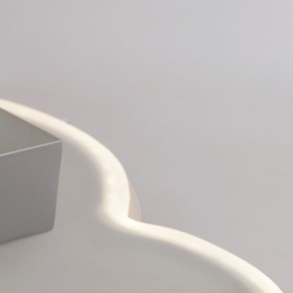 Single Modern White Wall Mounted Sconce Unique Wall Light for Foyer