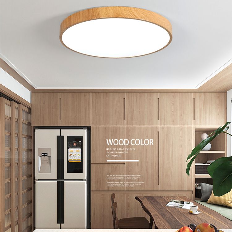 Montaje empotrado LED circular de color de registro en luz de techo de hierro forjado de estilo conciso moderno para sala de estar