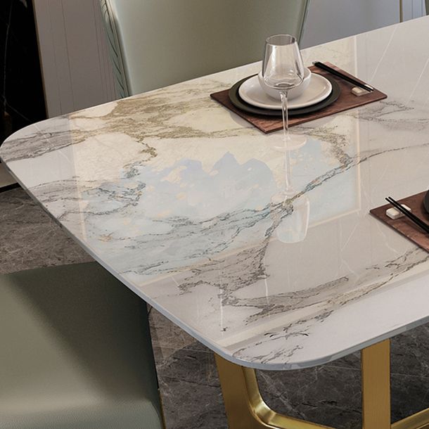 Modern 1/2/5/6/7 Pieces Dining Set Rectangle Stone Dining Table Set for Home