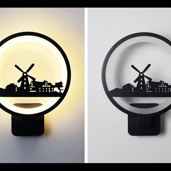 Lumière réglable 1 Applexionne de mur de nuance rond