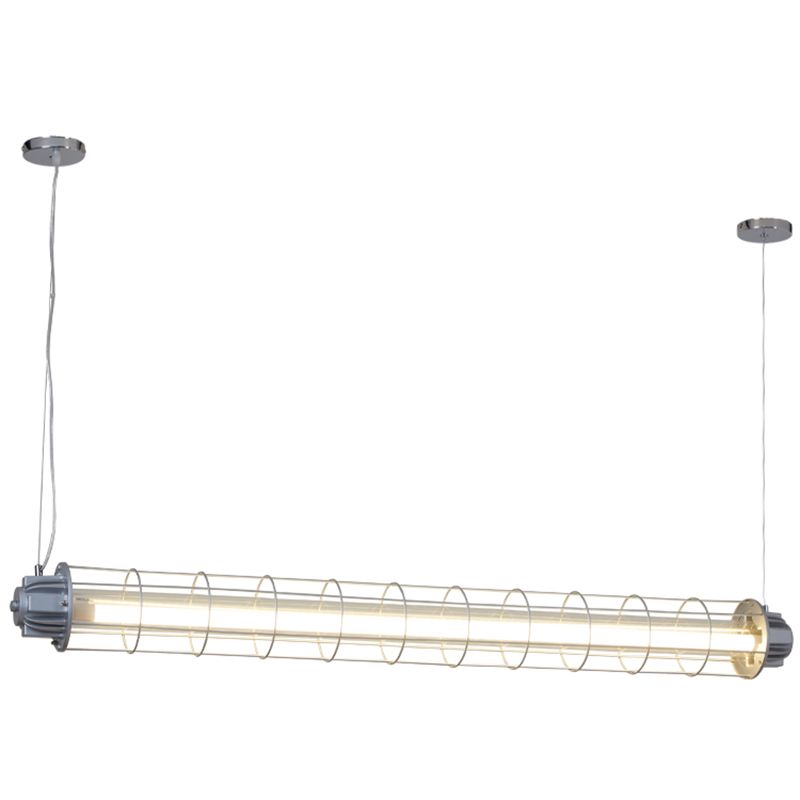 Industrial Style Hanging Lamp Cylinder Shape Island Light Fixture for Dining Table