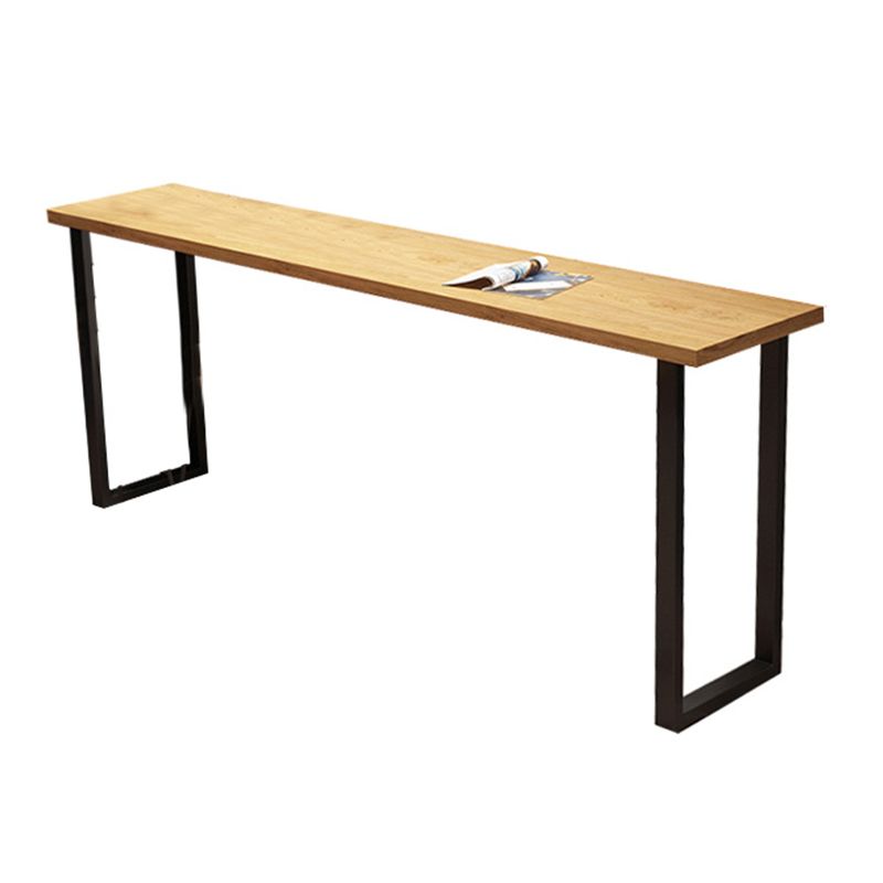 Industrial Style Rectangle Bar Table Solid Wood Bar Dining Table for Indoor