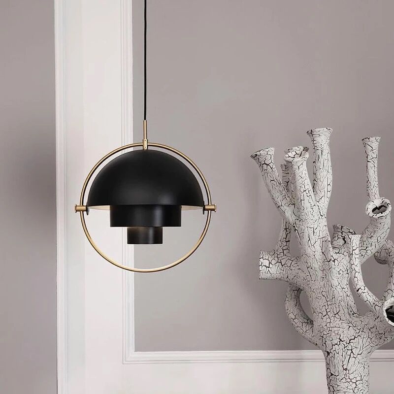 Lampada emisferica mobile Creative Creative Designer Metal Single Dining Room Light