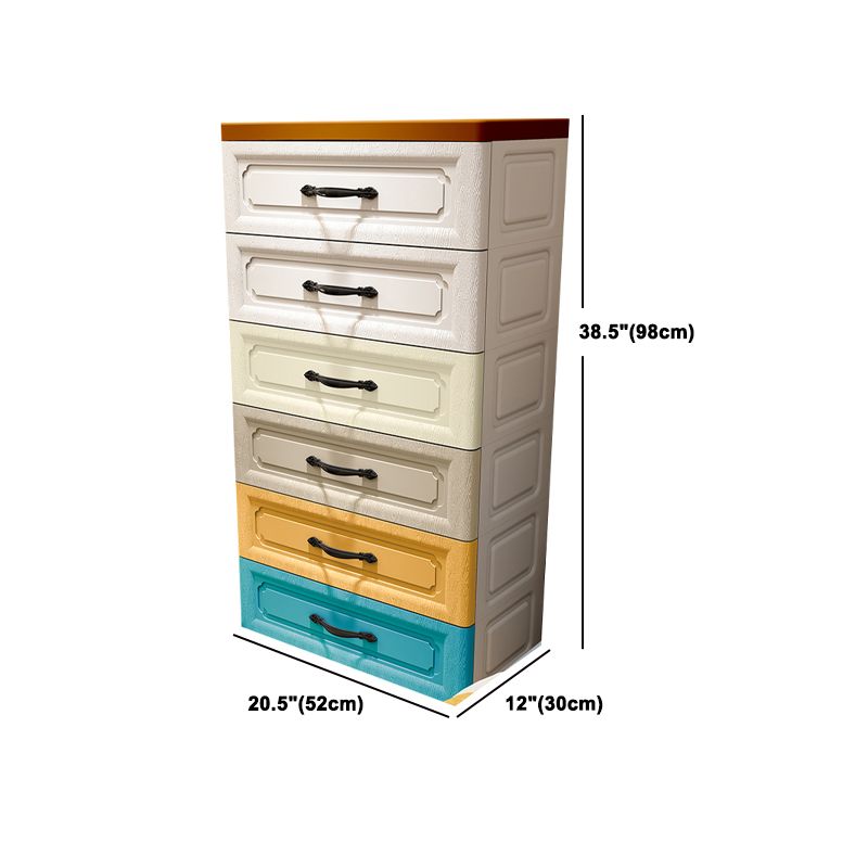 Contemporary Wardrobe Closet with Drawer Plastic Wardrobe Cabinet