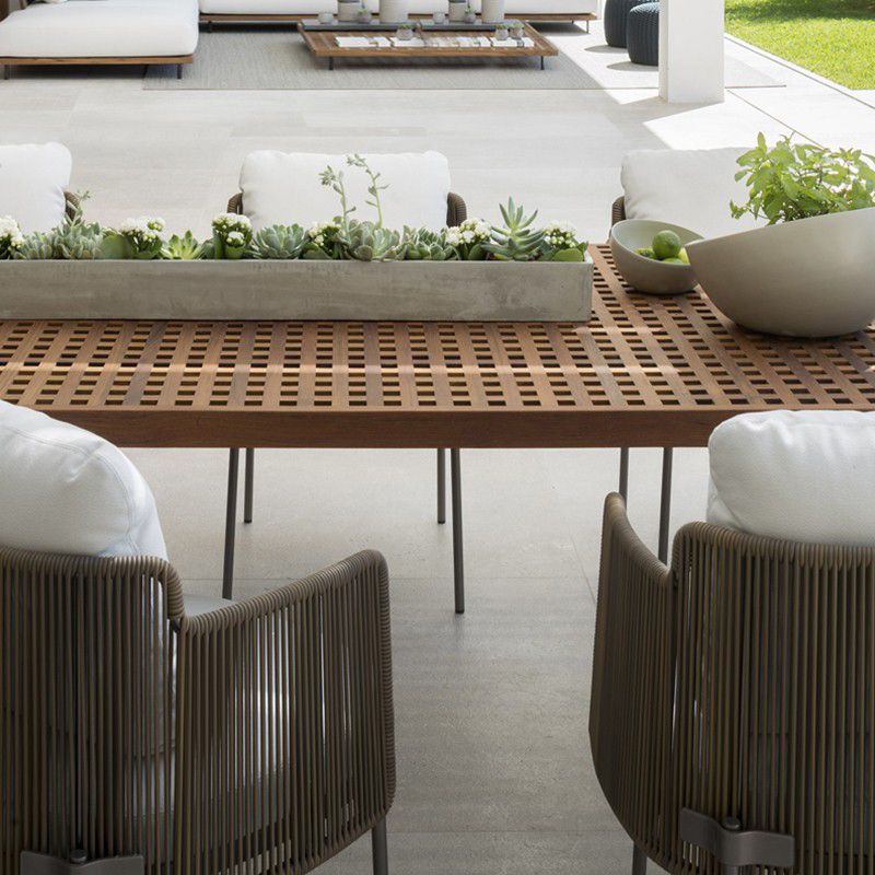 Rectangular Dining Table Set 1/2/9 Pieces Boho Wood Bistro Table Set