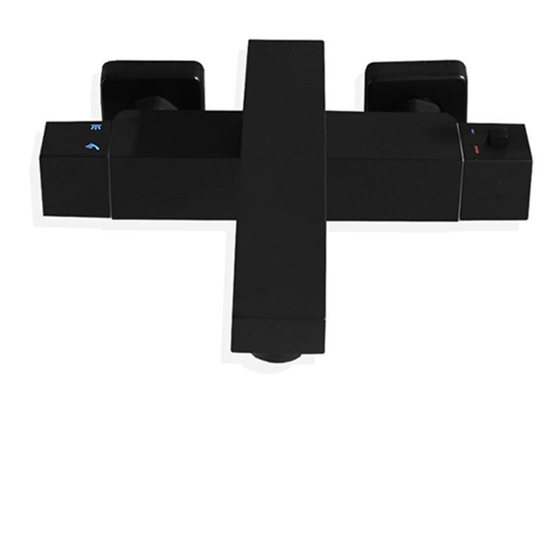 Modern Tub Spouts Copper Wall Mounted with Hand Shower and Knob Handles Tub Filler