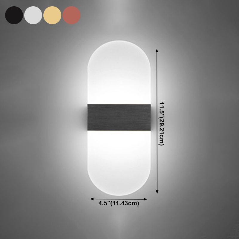 Modern Style Geometric Wall Sconce Lights Metal 1 Light Wall Lighting Fixtures