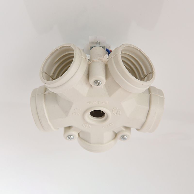 Moderne stijl cirkelvormige plafondlamp Metaal 5-lichts plafondverlichting voor eetkamer