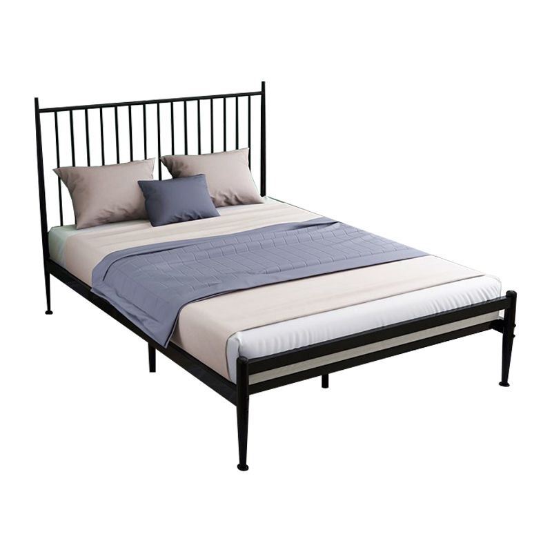 Industrial Slat Bed Rectangular Standard Bed with Custom Gold Leg