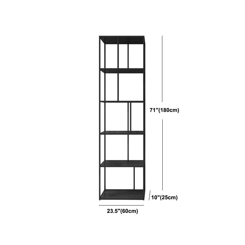 Modem & Contemporary Black Bookcase Etagere Metal Book Shelf