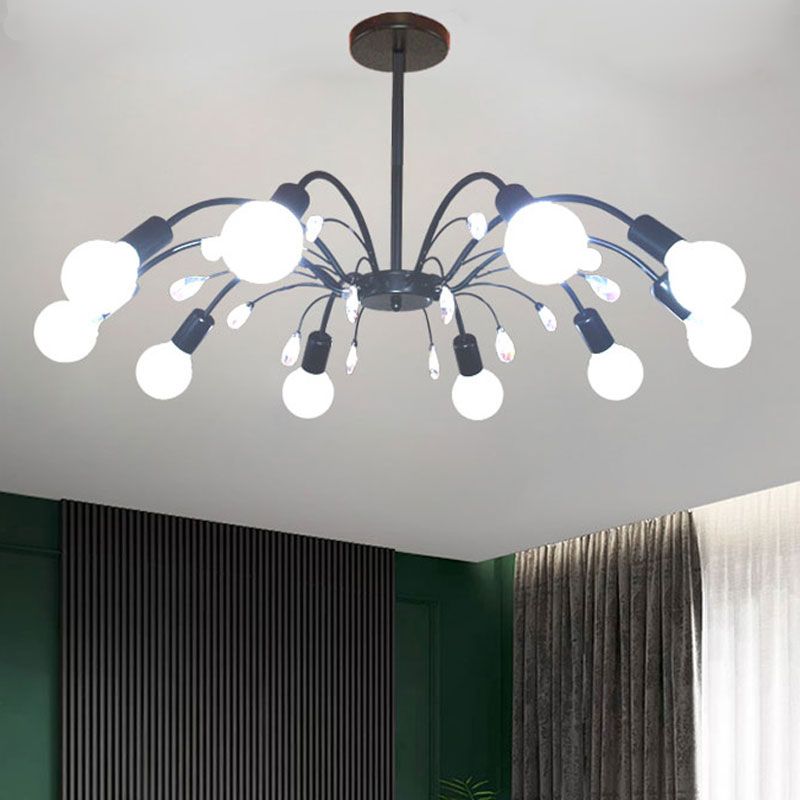 Radial Shade Chandelier Lights Contemporary Metal Chandelier Lighting