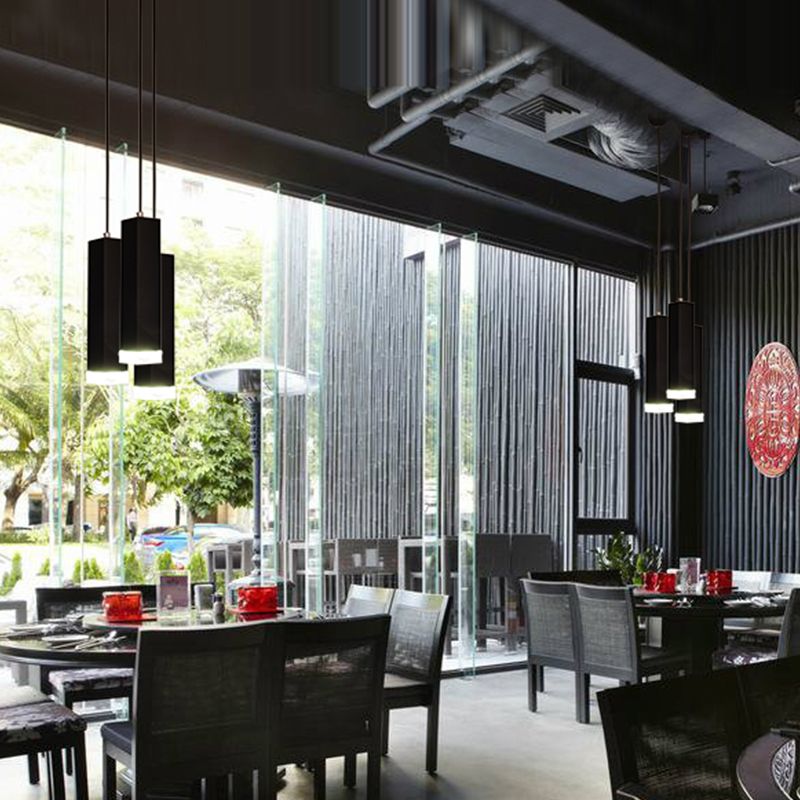 Modern Style Linear Hanging Light Metal 1 Light Pendant Lamp for Dining Room