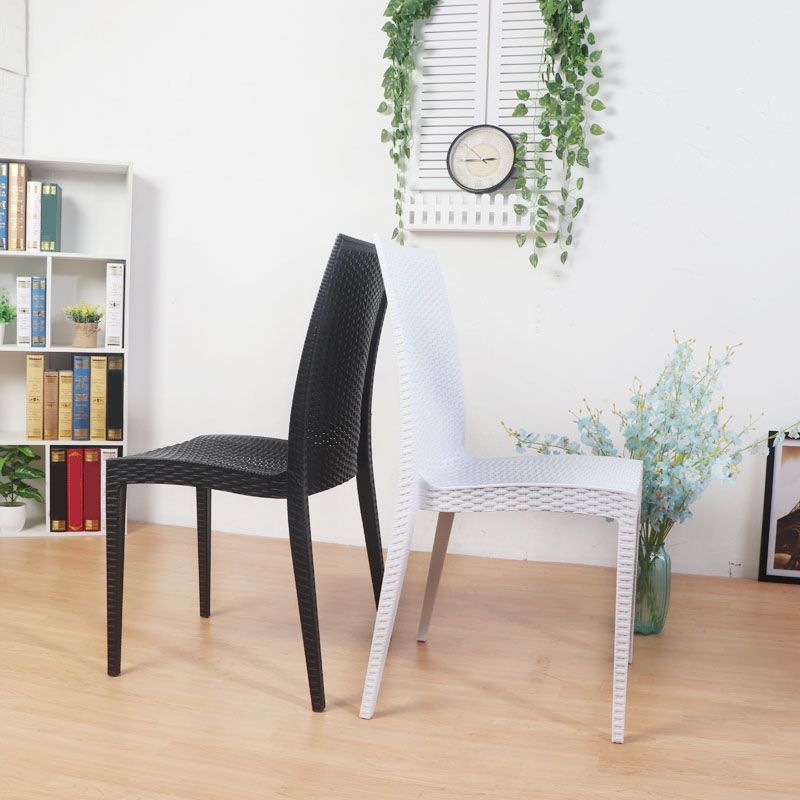 Eigentijdse stijl plastic eetstoelen eetstoelen zonder een zijstoel voor keuken (set van 4)