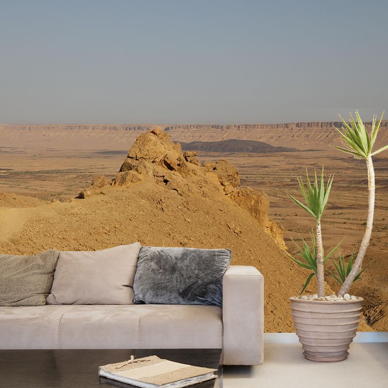 Huge Desert Mural Wallpaper Photography Style for Dining Room Decor