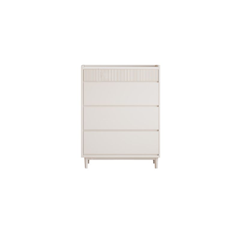 Contemporary Dresser White Storage Chest Dresser with Drawers