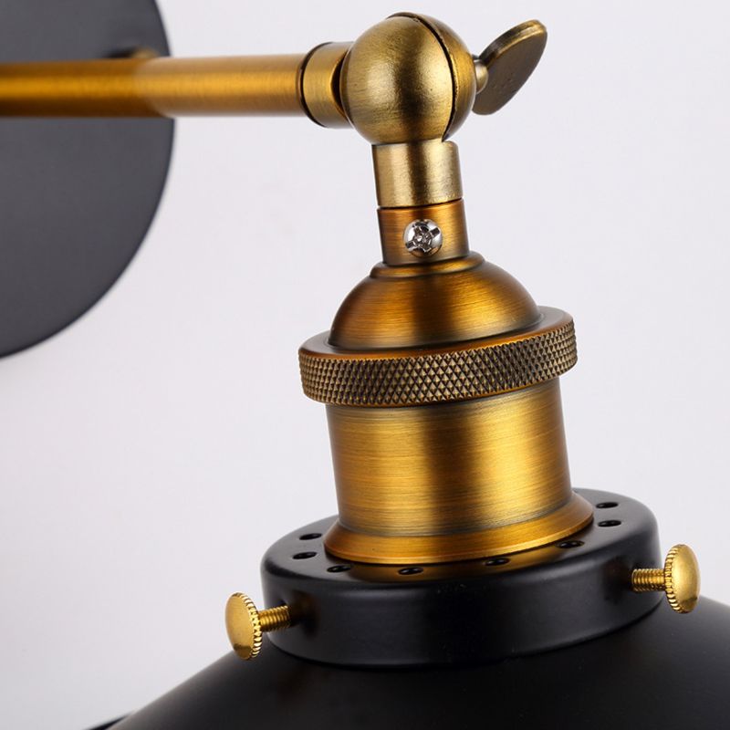 Metal Wall Mounted Lamp Industrial Cone Shape Sconce Light Fixture