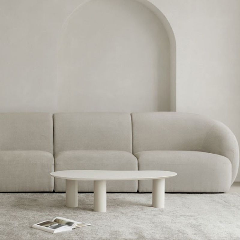 Modern 3 Legs Coffee Table Wood Coffee Table for Living Room