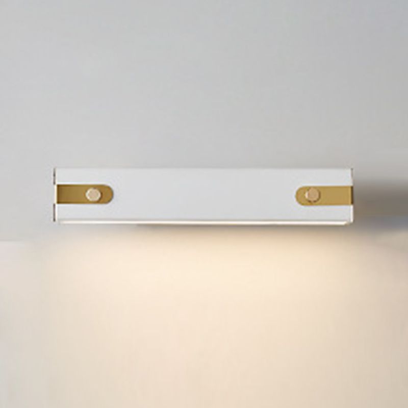 Modern Metal Rotatable Wall Light Rectangle 12" Wide LED Wall Sconce for Living Room