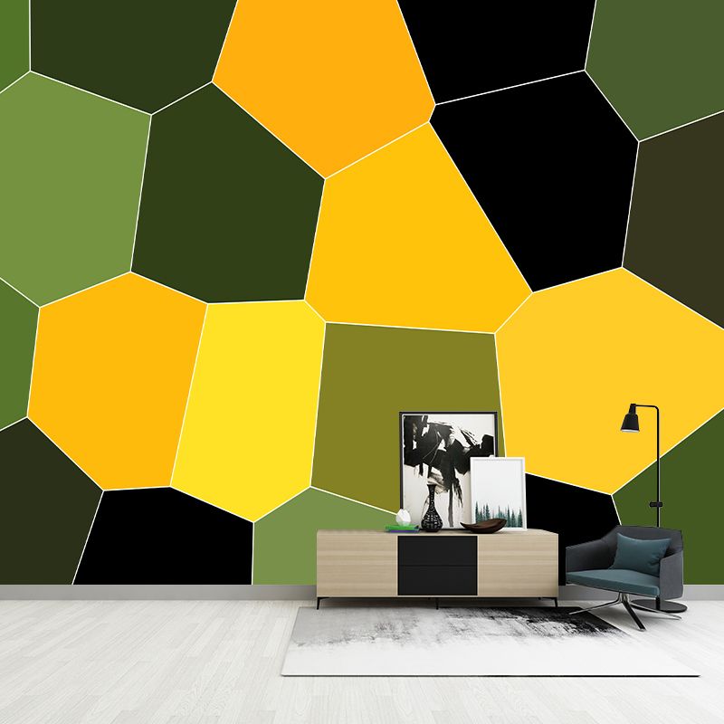 Mosaic Geometry Murals for Living Room Bedroom Dining Room, Waterproofing