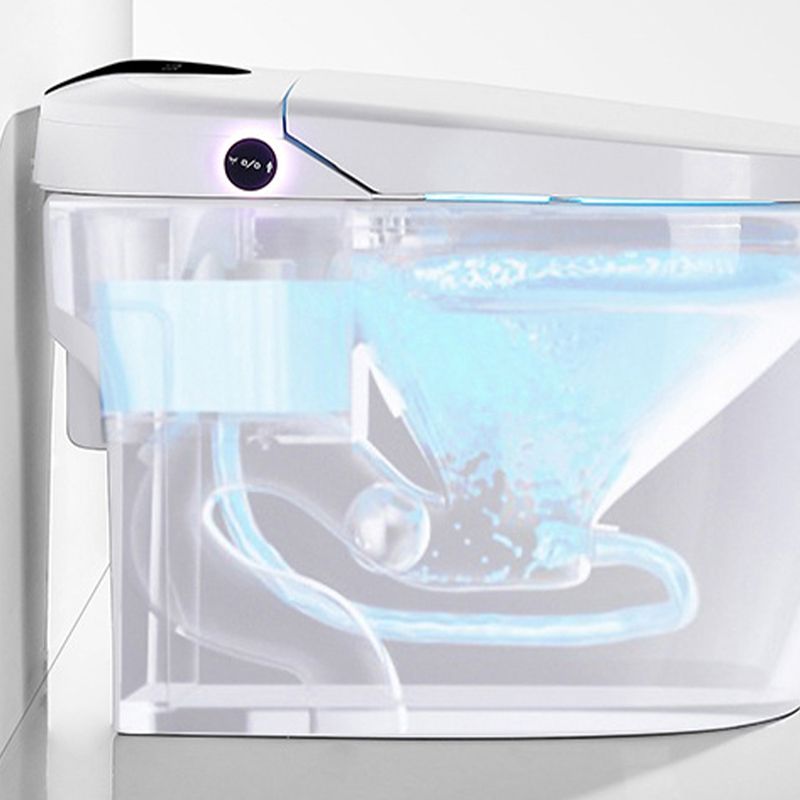 Modern Concealed Tank Toilet Skirted ABS Floor Mounted Flush Toilet with Seat