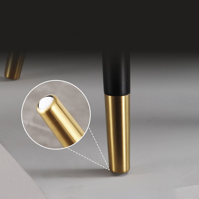 Glam Kitchen Dining Chairs Faux Leather Side Chairs for Kitchen