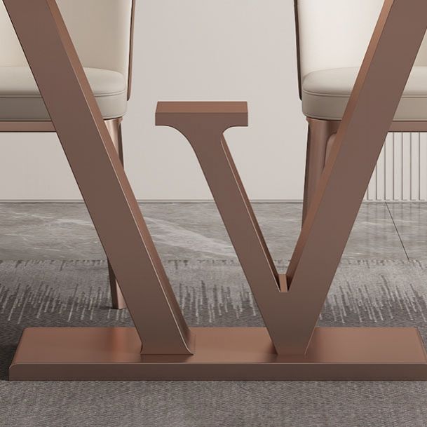 Stone Nordic 1/2/5/6 Pieces Dining Set with Leather Chairs Dining Furniture