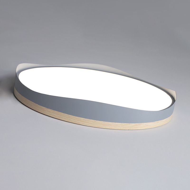 Modern Style Circle Shape Ceiling Lighting Metal 1 Light Ceiling Light for Bedroom